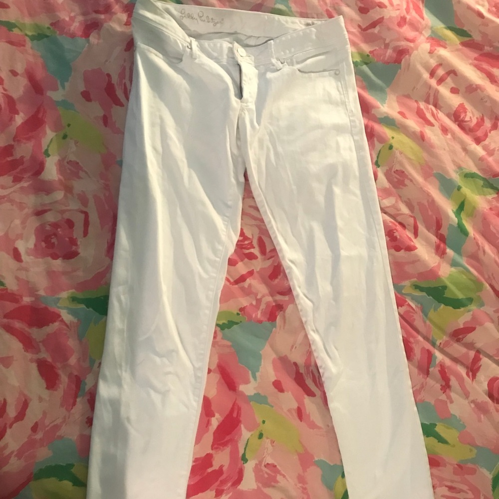 Lilly Pulitzer White worth skinny jeans